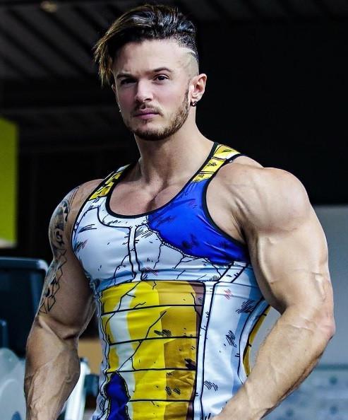 Vegeta Sleeveless Shirt Men's Gym Vest Training Tank Tops Son Goku