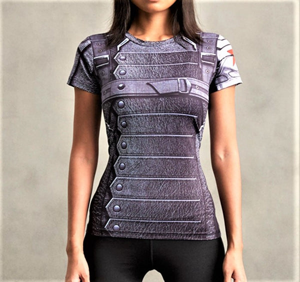 WINTER SOLDIER Women's Gym T-Shirt - Gym Heroics Apparel