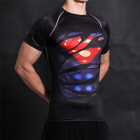 CLARK KENT Compression T-shirt - Gym Heroics Apparel