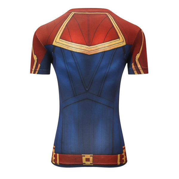 compression captain marvel gym clothes