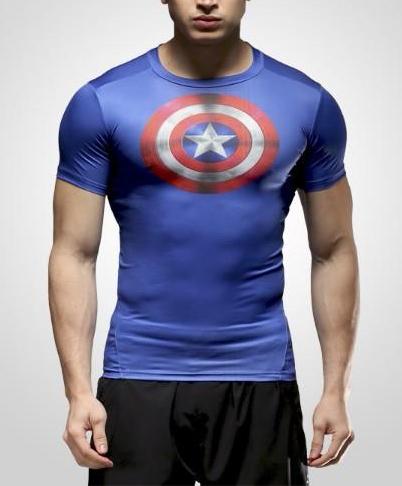 boks støn Begyndelsen CAPTAIN AMERICA Gym T-Shirt – Gym Heroics Apparel