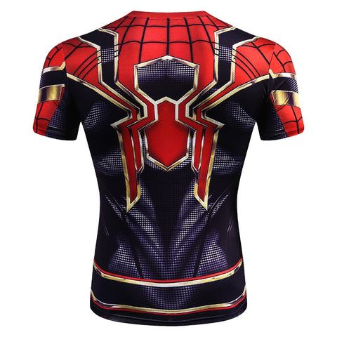 SPIDERMAN Gym T Shirt (IRON SPIDER) - Gym Heroics Apparel