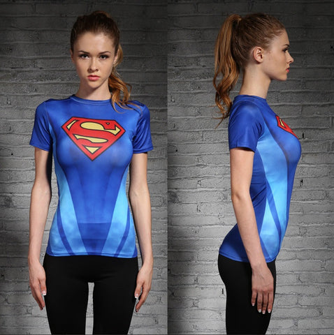 Superman Women's T-Shirt (original) - Gym Heroics Apparel