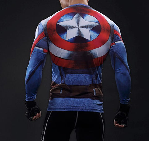 CAPTAIN AMERICA Shirt - Gym Heroics Apparel