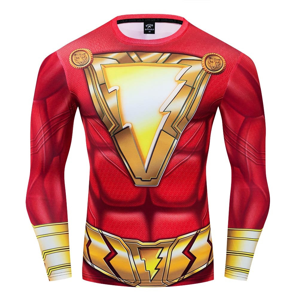 SHAZAM Shirt Gym Heroics Apparel