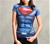 SUPERMAN Women's Gym T-Shirt - Gym Heroics Apparel