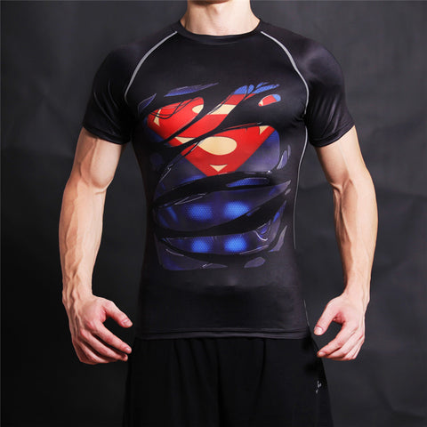 CLARK KENT Compression T-shirt - Gym Heroics Apparel