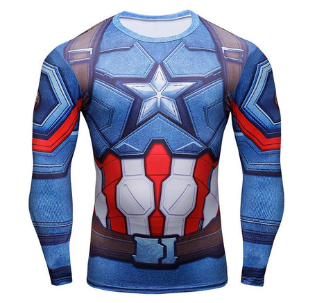 CAPTAIN AMERICA Gym Shirt - Gym Heroics Apparel