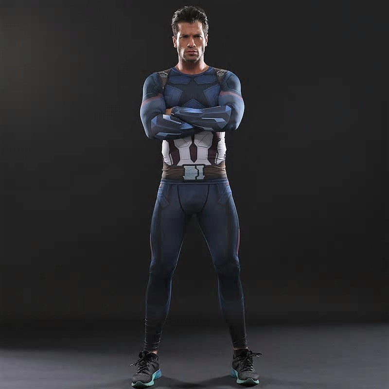 CAPTAIN AMERICA compression leggings – Gym Heroics Apparel