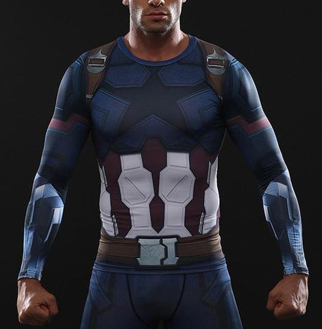 INFINITY WAR CAPTAIN AMERICA Shirt - Gym Heroics Apparel