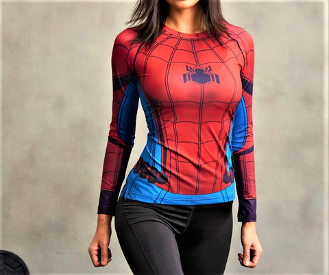 SPIDERMAN Women's Gym Shirt - Gym Heroics Apparel