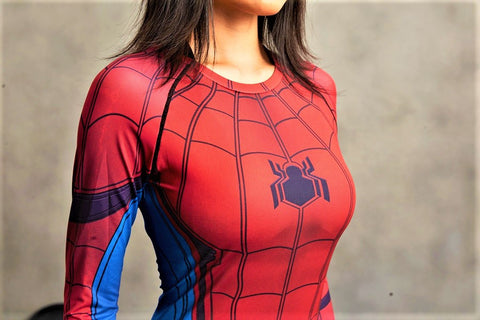 SPIDERMAN Women's Gym Shirt - Gym Heroics Apparel
