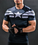 CAPTAIN AMERICA Workout T-Shirt - Gym Heroics Apparel