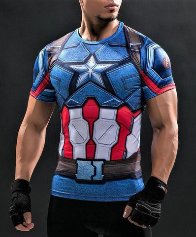 CAPTAIN AMERICA T shirt - Gym Heroics Apparel