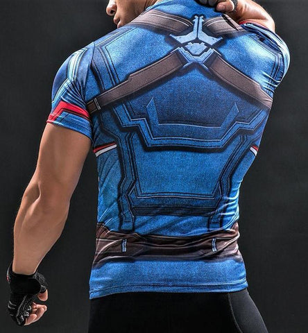 CAPTAIN AMERICA T shirt - Gym Heroics Apparel