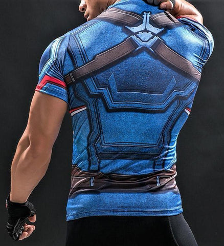 CAPTAIN AMERICA Workout T-shirt - Gym Heroics Apparel