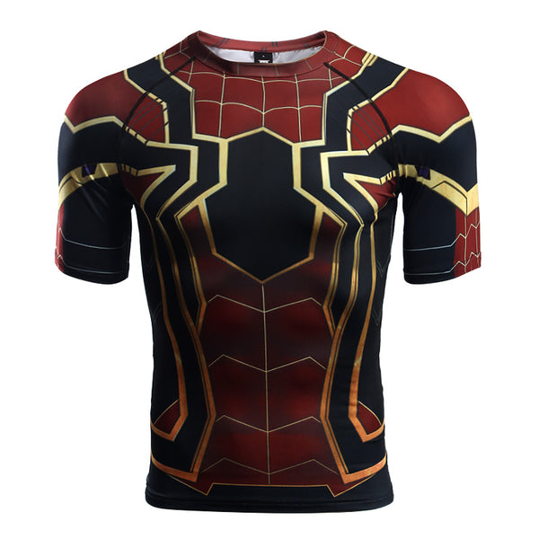 SPIDERMAN T-Shirt (IRON SPIDER) - Gym Heroics Apparel