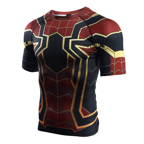 SPIDERMAN T-Shirt (IRON SPIDER) - Gym Heroics Apparel