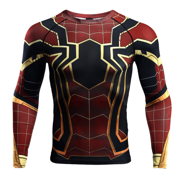 SPIDERMAN Shirt (IRON SPIDER) - Gym Heroics Apparel