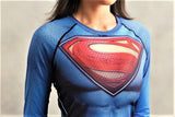 SUPERMAN Women's Gym Shirt - Gym Heroics Apparel