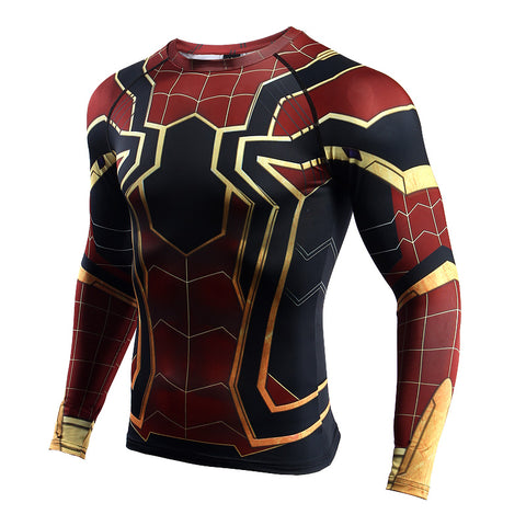 SPIDERMAN Shirt (IRON SPIDER) - Gym Heroics Apparel