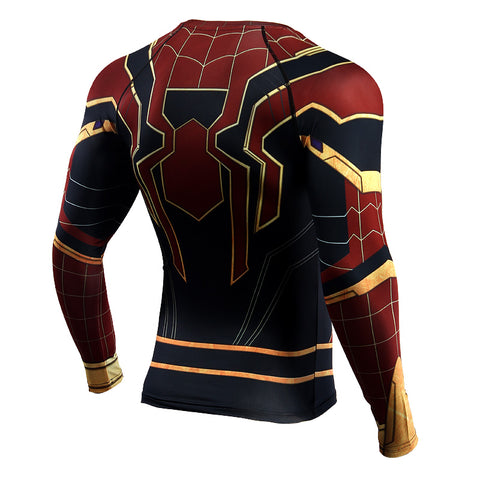 SPIDERMAN Shirt (IRON SPIDER) - Gym Heroics Apparel