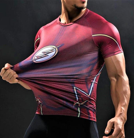 Mens superhero workout best sale shirts