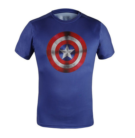 CAPTAIN AMERICA Gym T-Shirt - Gym Heroics Apparel
