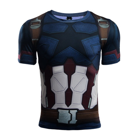 INFINITY WAR CAPTAIN AMERICA T Shirt - Gym Heroics Apparel