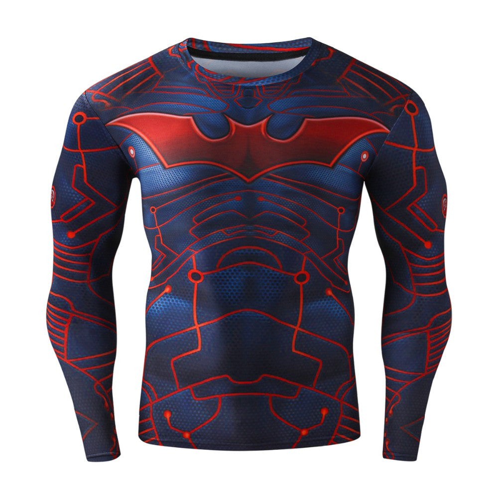 BATMAN Long Sleeve Shirt Gym Heroics Apparel