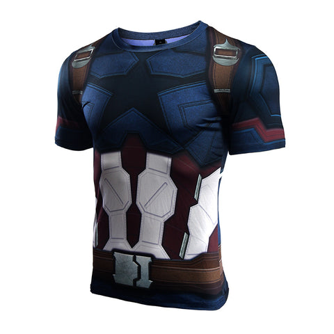 INFINITY WAR CAPTAIN AMERICA T Shirt - Gym Heroics Apparel