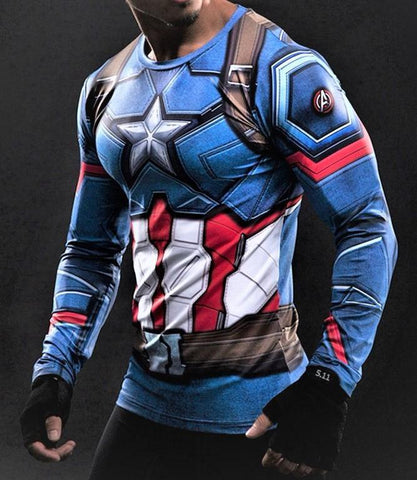 CAPTAIN AMERICA Gym Shirt - Gym Heroics Apparel
