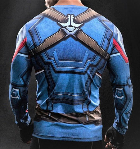 CAPTAIN AMERICA Gym Shirt - Gym Heroics Apparel