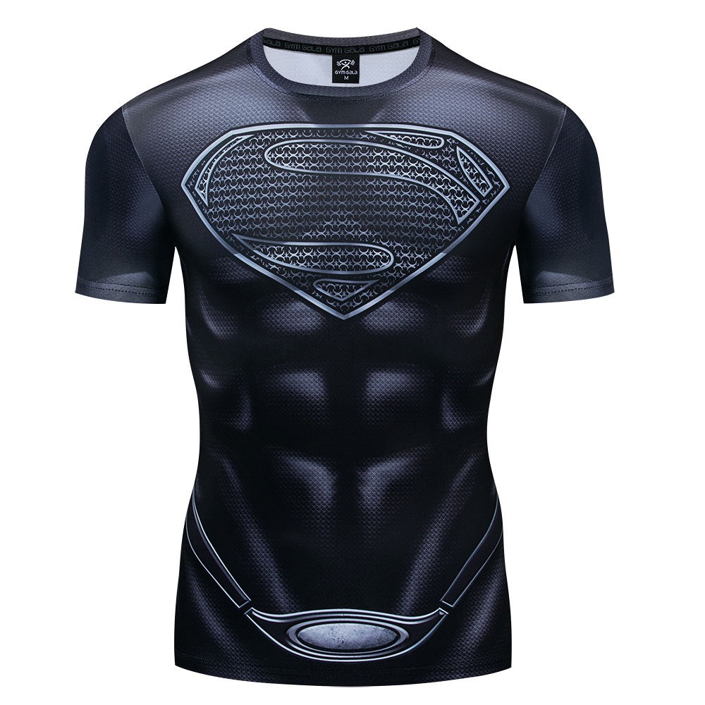 Black cheap superhero shirt