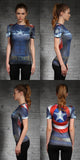 CAPTAIN AMERICA Women's T-Shirt - Gym Heroics Apparel